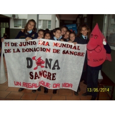 DONAR SANGRE, TAMBIÉN SALVA VIDAS - Proyecto institucional (6to. grado A y B)
